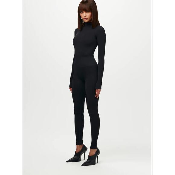 Naked Wardrobe Ribbed Black Leggings Small - Picture 1 of 4